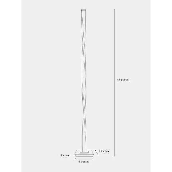 Brightech Helix LED Floor Lamp - Black.