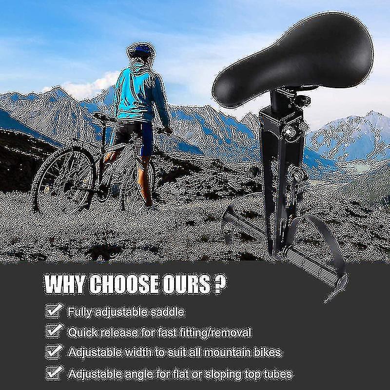 Naiwang Kids Bike Seat Front Mounted Bicycle Saddle Cushion Pad Road Mtb Bicycle Seat With Handlebar