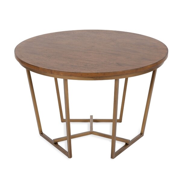 Kate and Laurel Solvay Wood and Metal Coffee Table