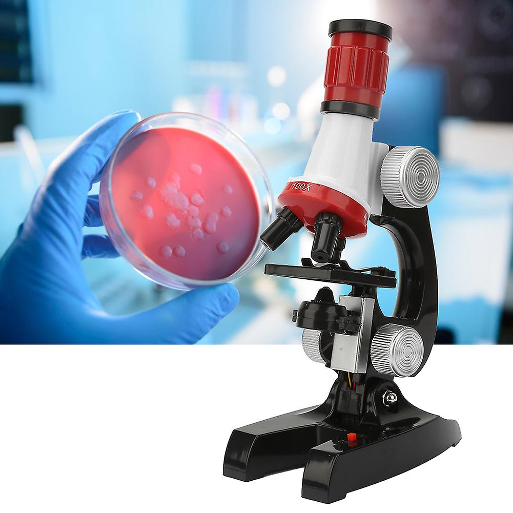 Kids Children Biological Microscope Kit Educational Science Beginner Microscope Toys