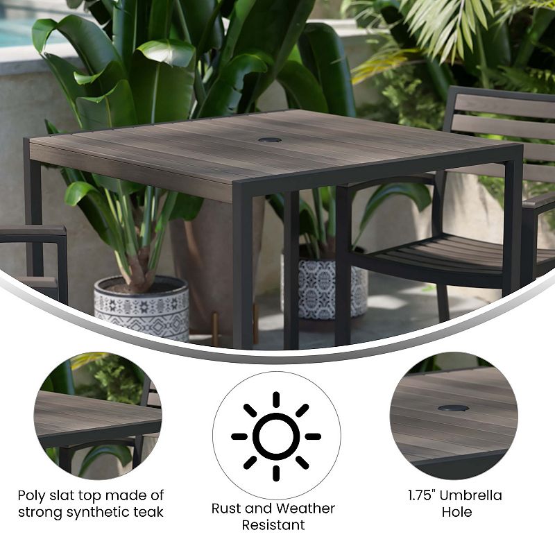 Flash Furniture Lark Indoor / Outdoor 35 Square Dining Table