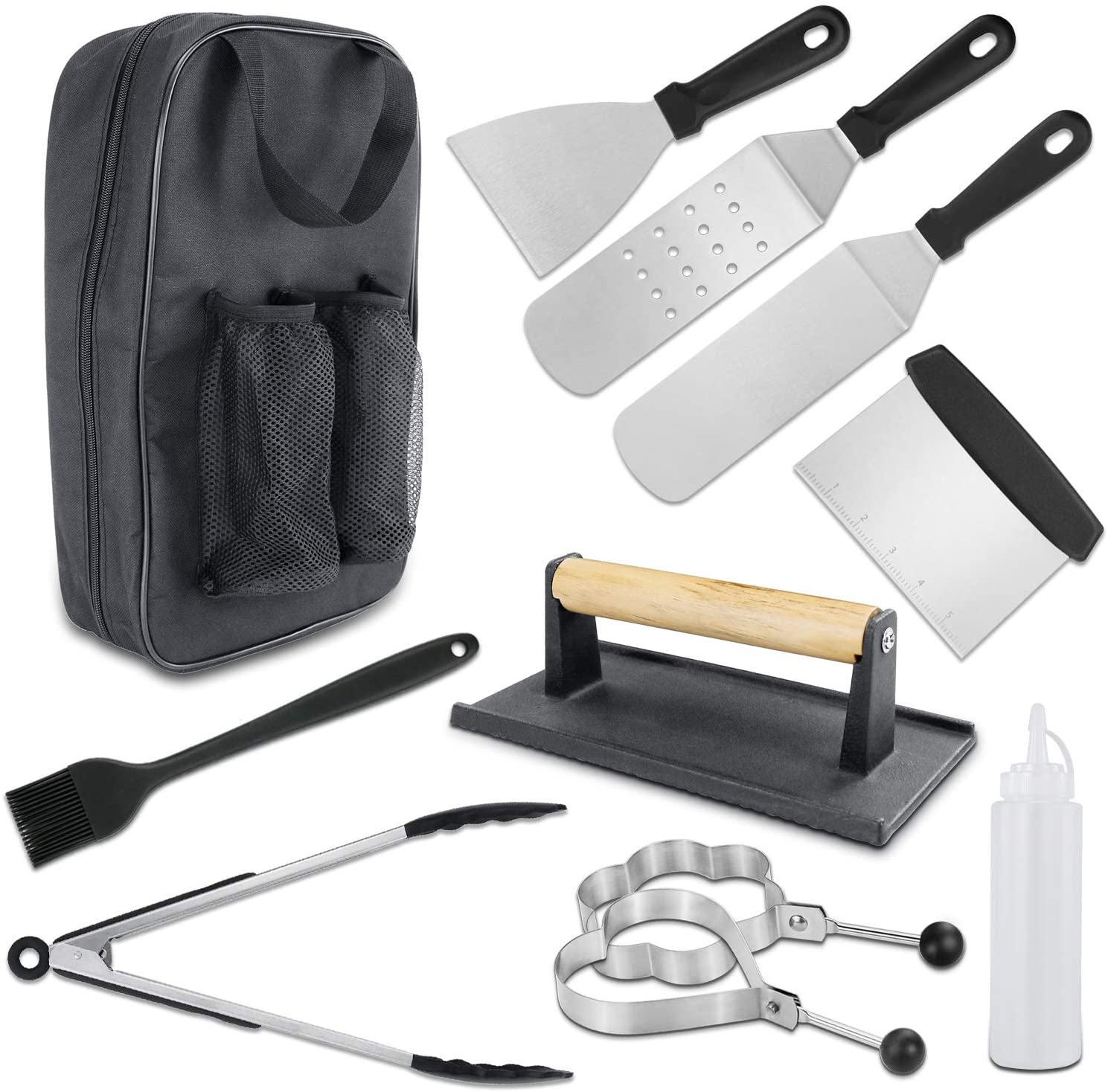 Griddle Flat Top Grill Accessories Tools Gift Kit for Blackstone, Camp Chef, Pit Boss, Cuisinart, Royal Gourmet