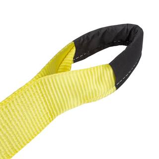 SmartStraps 30 ft. 10000 lb. Working Load Limit Yellow Recovery Tow Rope Strap with Loop Ends 833