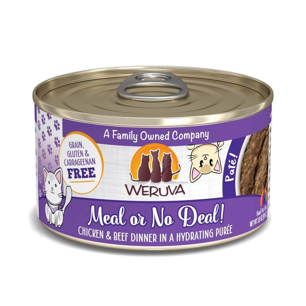 Weruva Classic Cat Pate Meal or No Deal! with Chicken and Beef Canned Ca