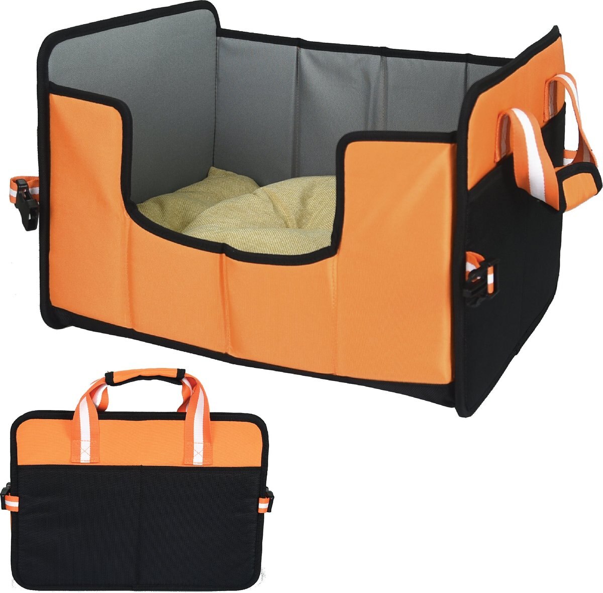 Pet Life Travel-Nest Folding Travel Cat and Dog Bed