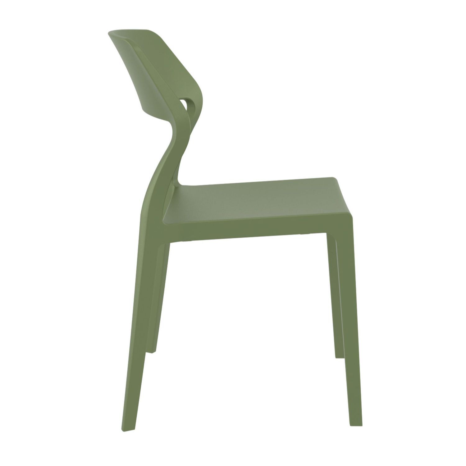 32.75 Olive Green Solid Patio Dining Chair