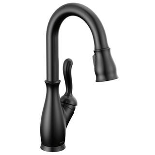 Delta Leland Single-Handle Bar Faucet in Matte Black 9678-BL-DST