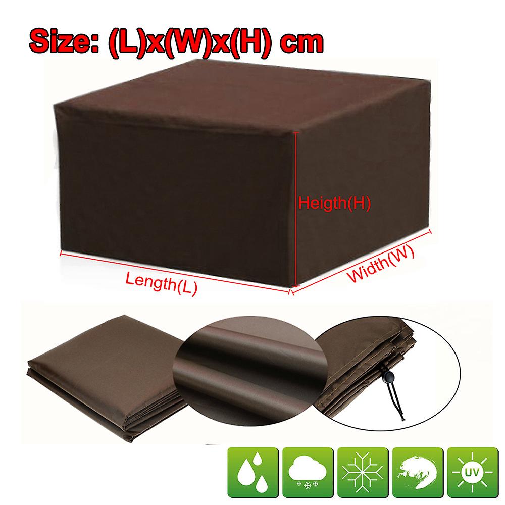 Born Pretty 16 Sizes Brown Waterproof Outdoor Patio Garden Furniture Covers 210d Rain Snow Chair Covers Sofa Table Chair Dust Proof Cover