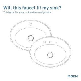 MOEN Hensley Single Hole Single-Handle Bathroom Faucet in Spot Resist Brushed Nickel WS84414MSRN