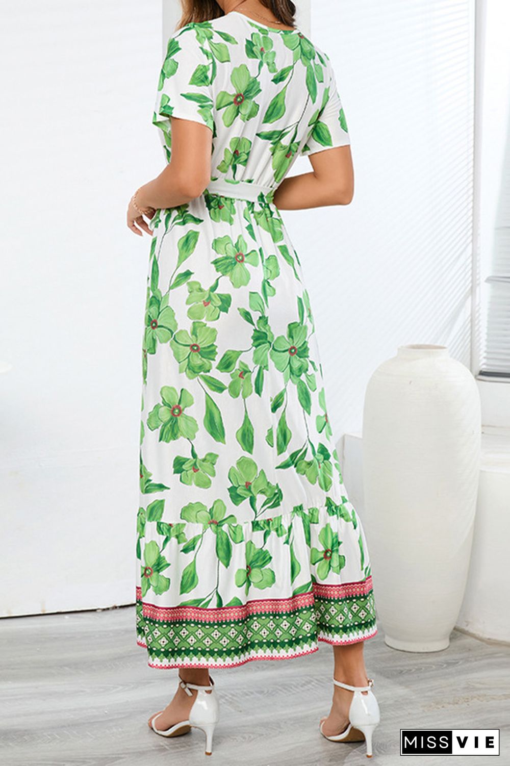 Bohemia Style Floral Maxi Dress