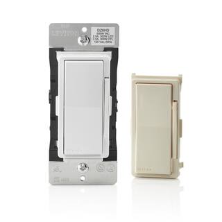 Leviton Decora Smart with Z-Wave Technology 600-Watt Dimmer WhiteLight Almond (3-Pack) VB3-DZ6HD-HD3