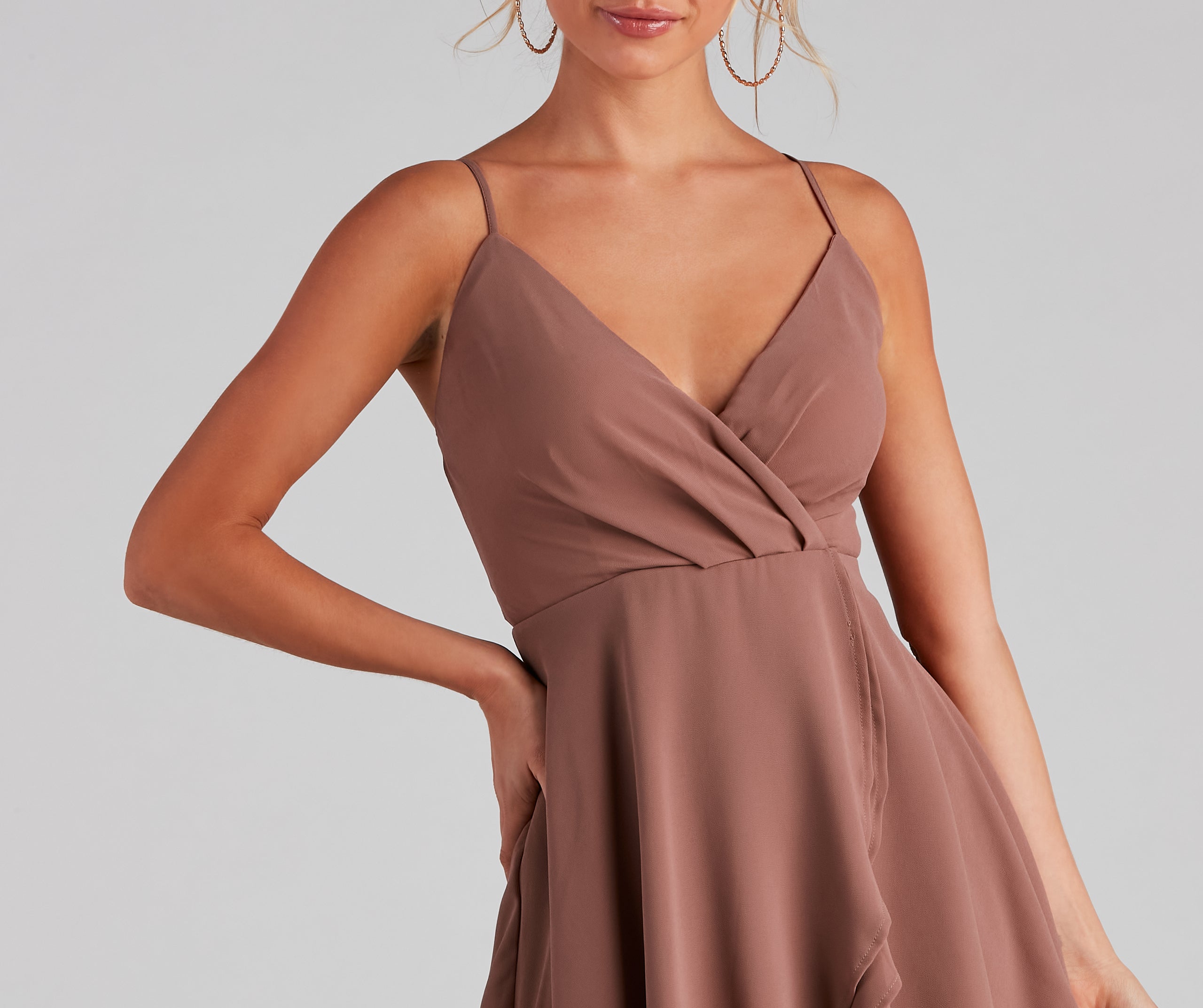 Flutter Away Layered Skater Dress