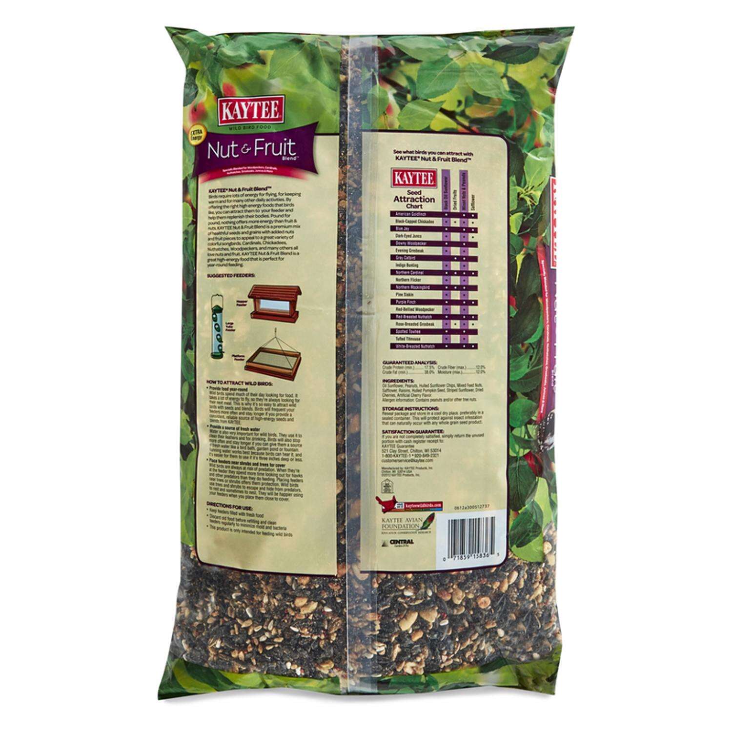 Kaytee Songbird Nut and Fruit Wild Bird Food 10 lb