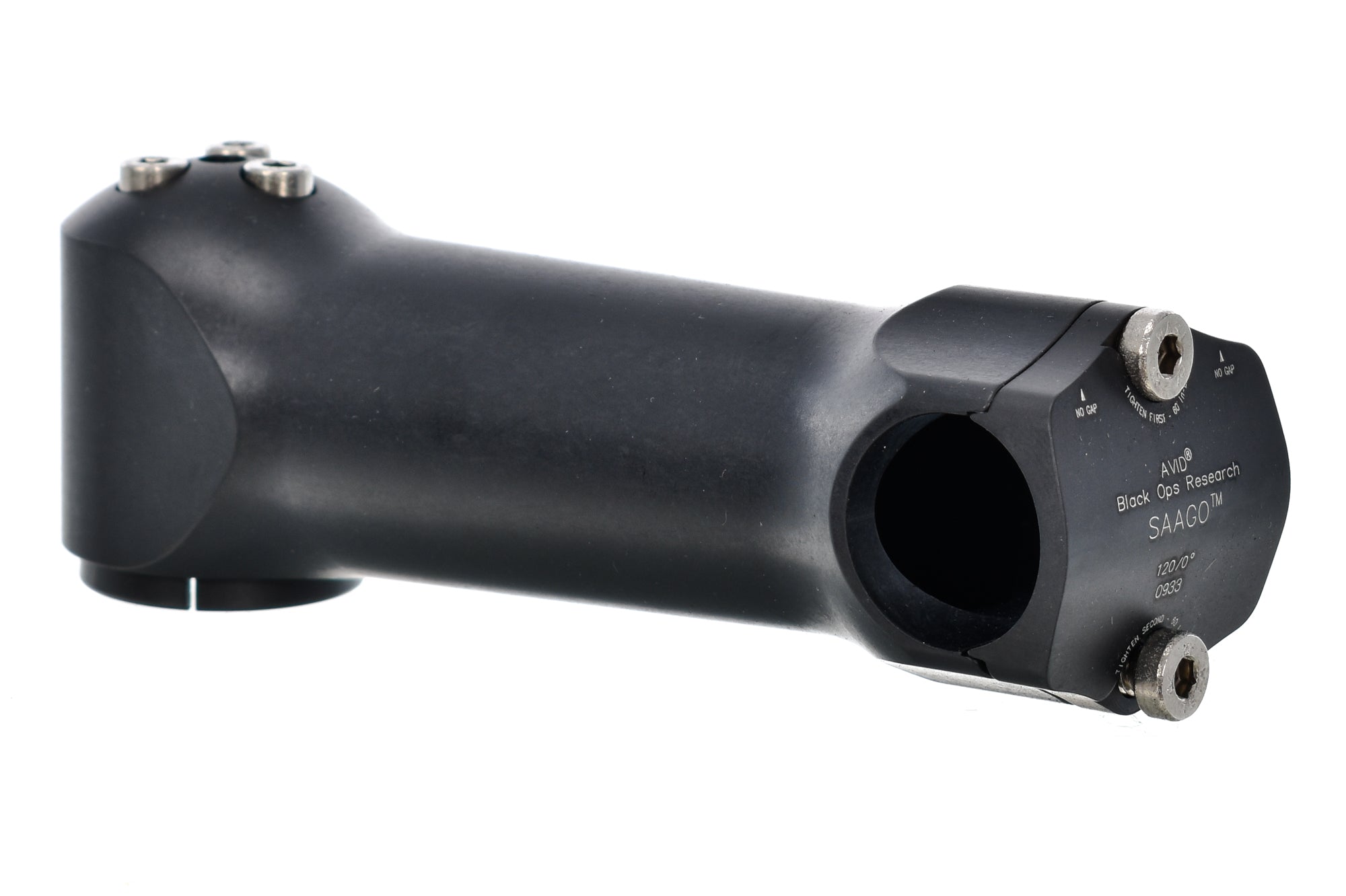 Avid Black Ops Research Saago Stem 25.4mm Clamp 120mm 0 Degree Black