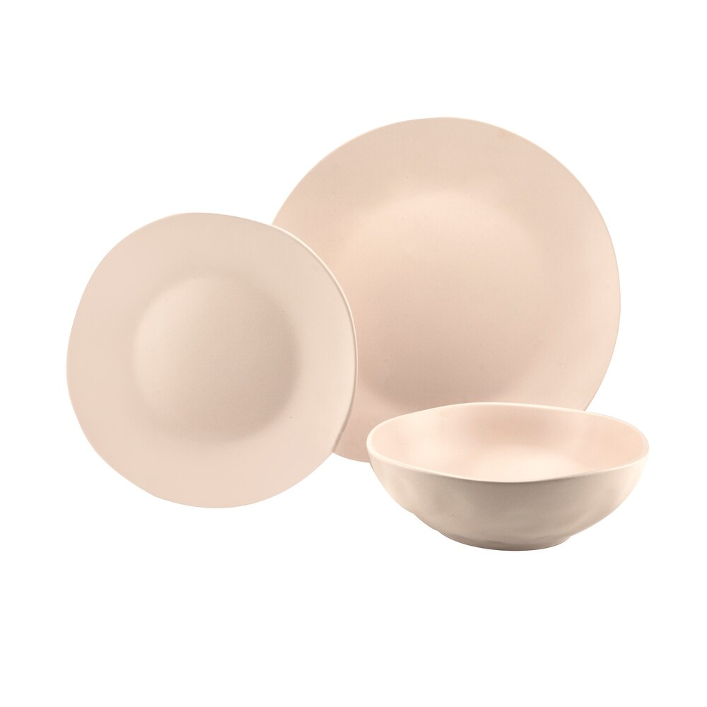 Aspero Pink 12 Piece Dinnerware Set  Service For 4