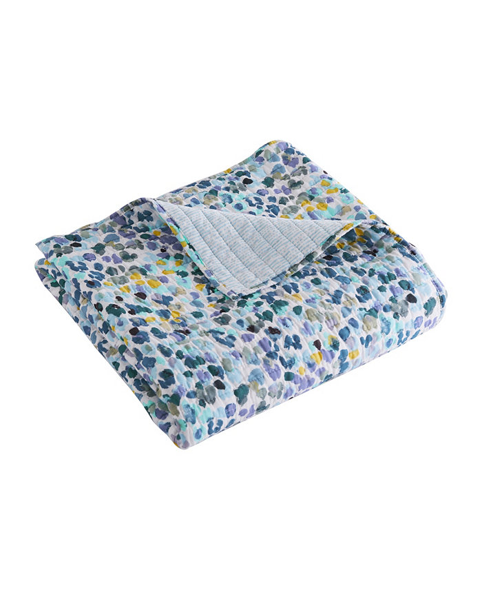 Levtex Calico Reversible Quilted Throw， 50