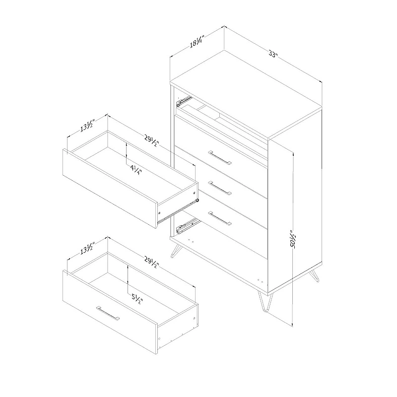 South Shore Olvyn 5-Drawer Chest