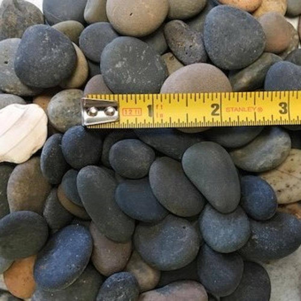 Butler Arts 0.25 cu. ft. 20 lbs. 12 in. to 1-12 in. Mixed Button Mexican Beach Pebble MIX-BTN-20