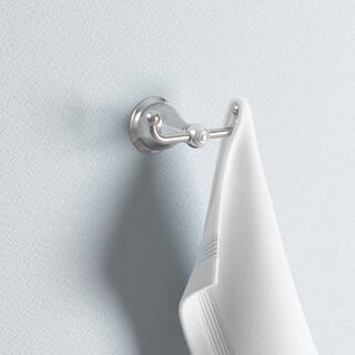 ARISTA Fremont Collection Double Robe Hook in Satin Nickel 1502-RHK-SN