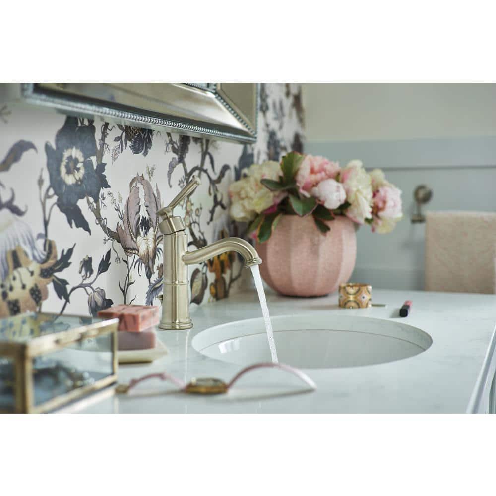 MOEN Belfield Single Hole SingleHandle Bathroom Faucet in Brushed Nickel