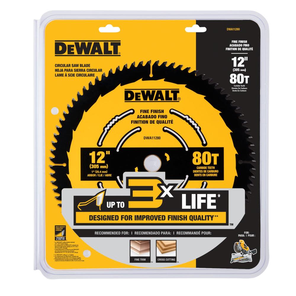 DEWALT Circular Saw Blade 12 80T ;