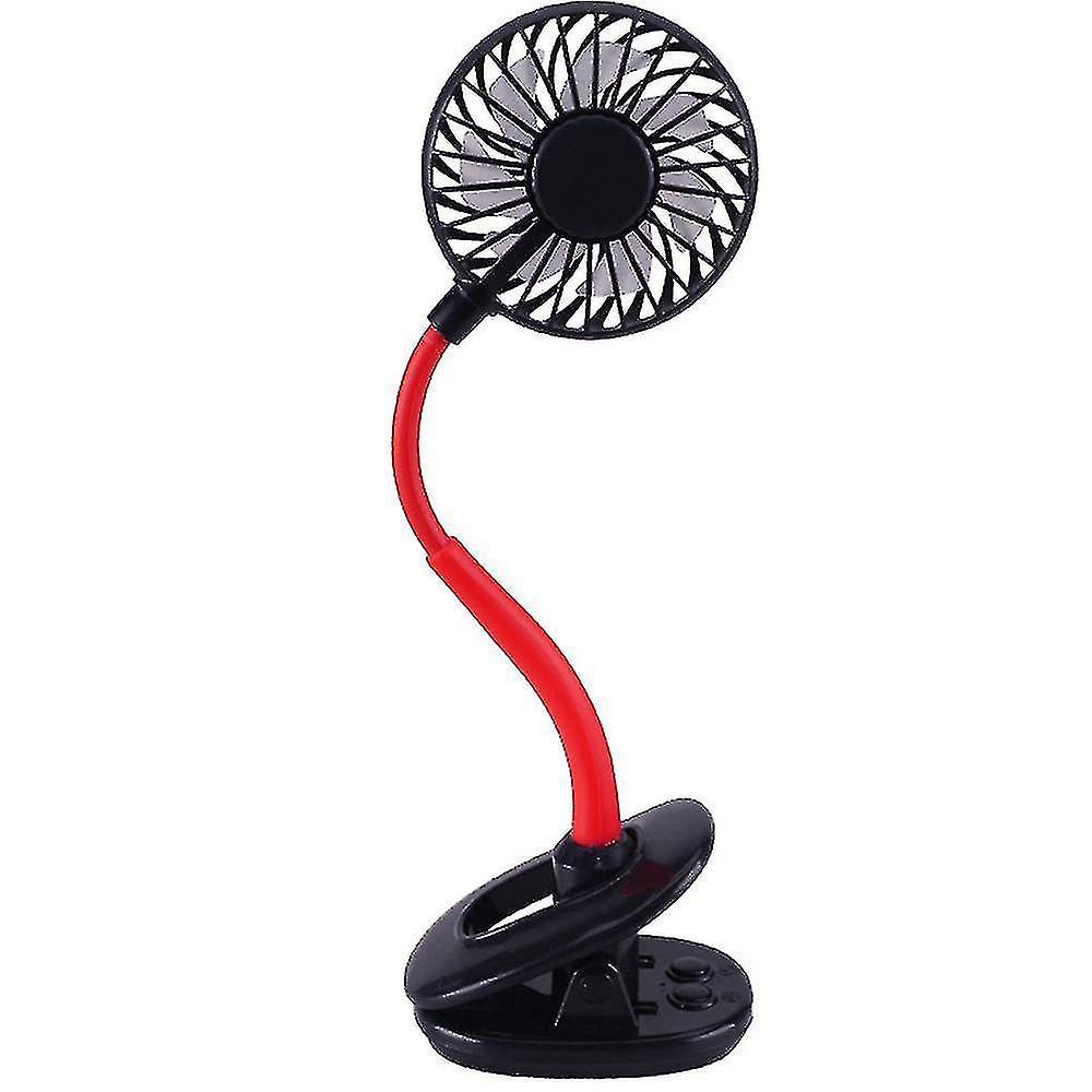 Clip Fan Rechargeable Battery Operated Clip On Mini Desk Fan，black