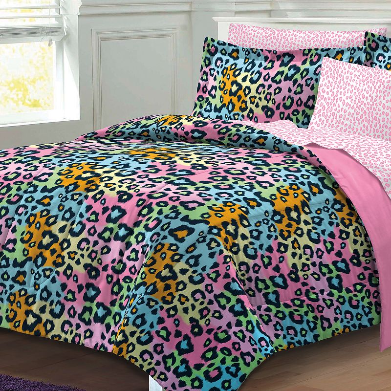 My Room Neon Leopard Bed Set