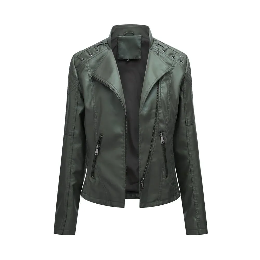 (🔥  Promotion 47% OFF) - Washed Leather Jacket