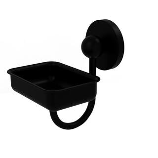 Allied Brass Prestige Skyline Wall Mounted Soap Dish in Matte Black P1032-BKM