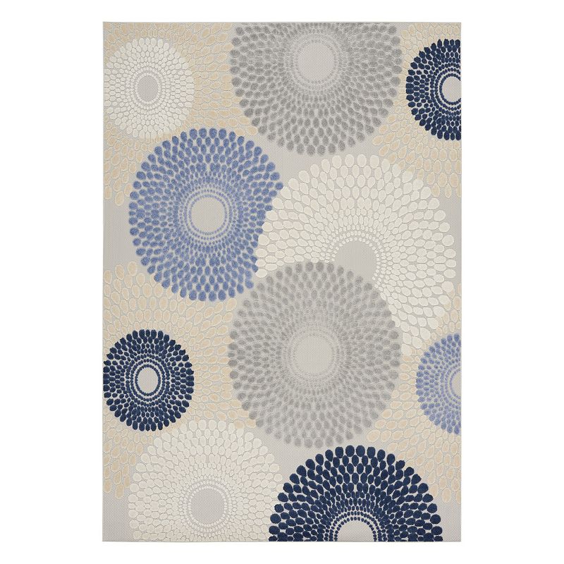 Nourison Aloha Modern Geometric Burst Indoor / Outdoor Rug