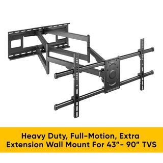 Atlantic Full Motion Extra Extension TV Mount for 43 in. to 90 in. 63607421