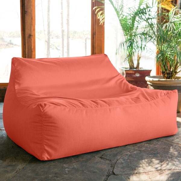 Jaxx Lavista Outdoor Bean Bag Loveseat / Modern Patio Sofa