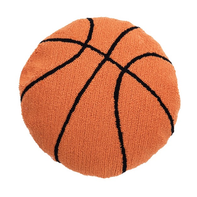 C amp f Home Basketball Shaped Hooked Pillow