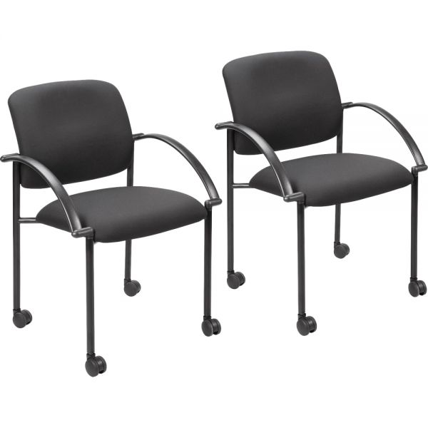 Lorell Stacking Guest Chairs with Arms