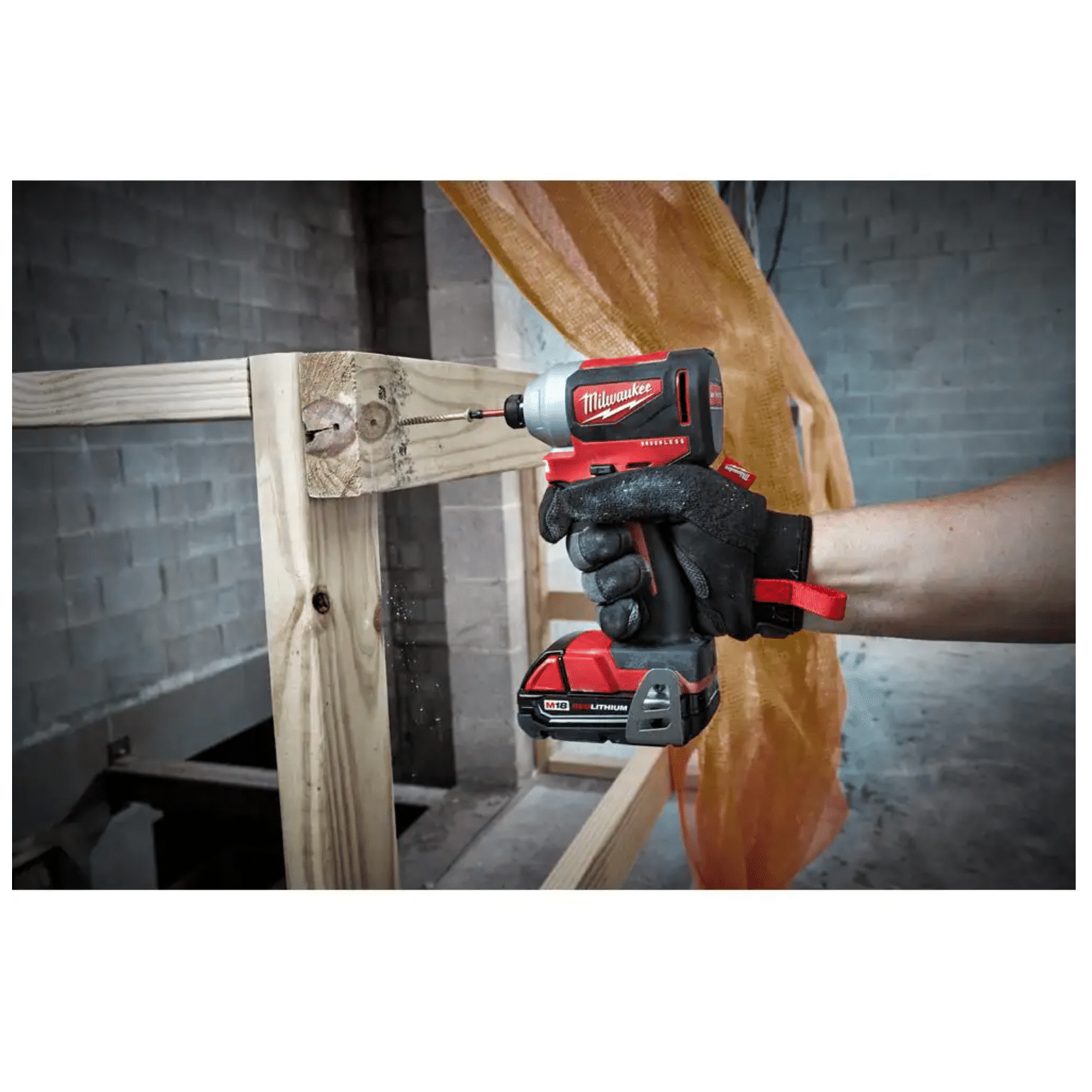 Milwaukee M18 18V Lithium-Ion Brushless Cordless Compact Drill/Impact Combo Kit W/ HACKZALL Reciprocating Saw (2892-22CT-2625-20)