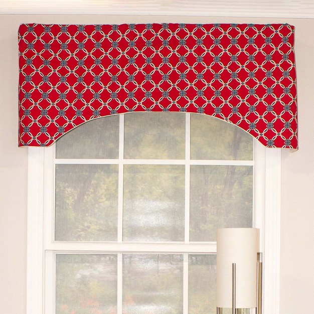 Rod Pocket Valance 50 quot X 17 quot Red By Rlf Home