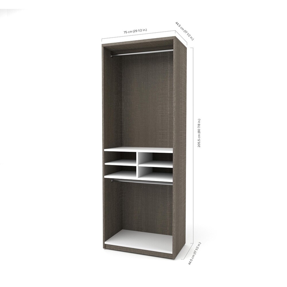 Cielo by Bestar 29.5 inch Shoe/Closet Storage Unit with drawers