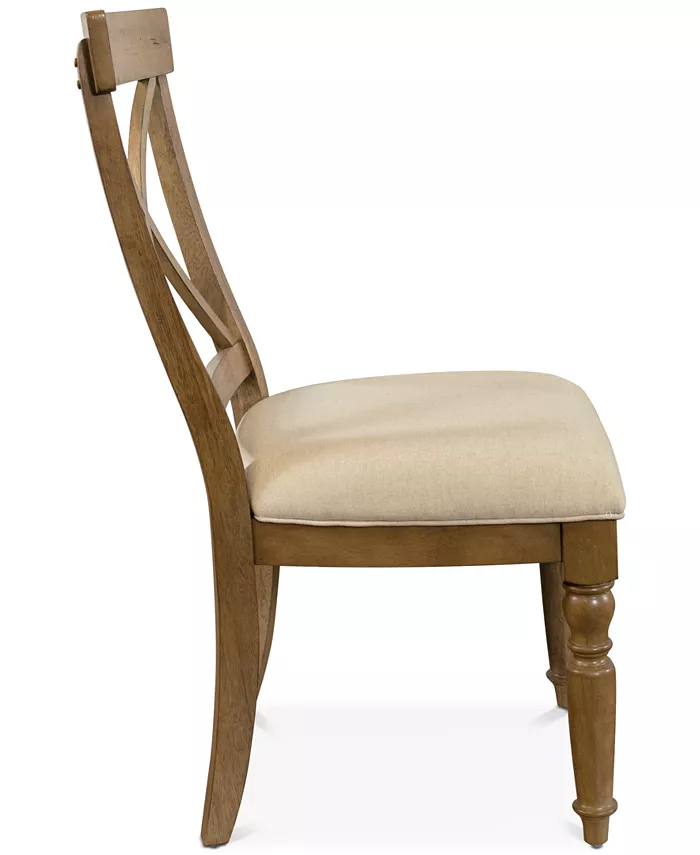 Furniture Aberdeen X-Back Upholstered Side Chair