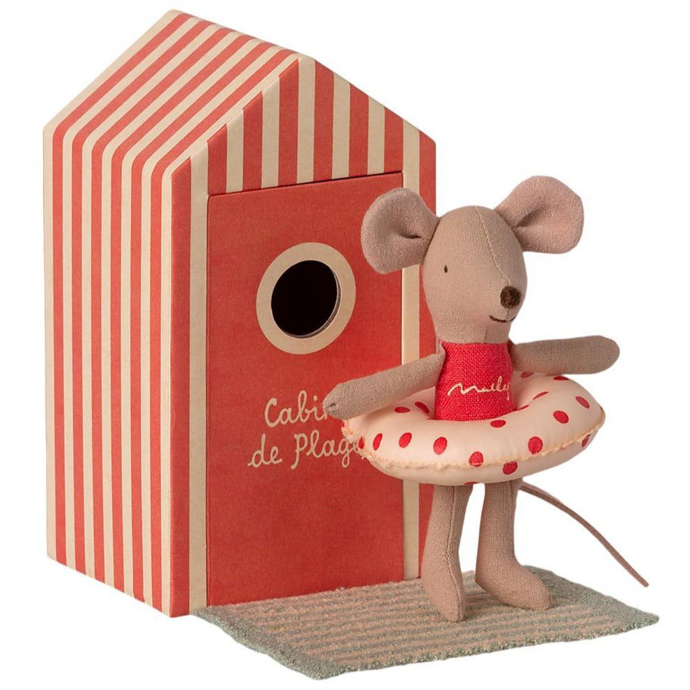 Beach Mouse - Little Sister in Cabin by Maileg