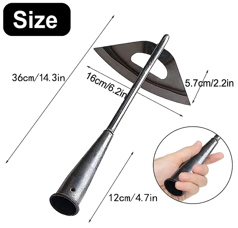 Steel Hardened Hollow Hoe Durable Garden Hoes for Weeding Sharp Gardening Hand Tools Hoe