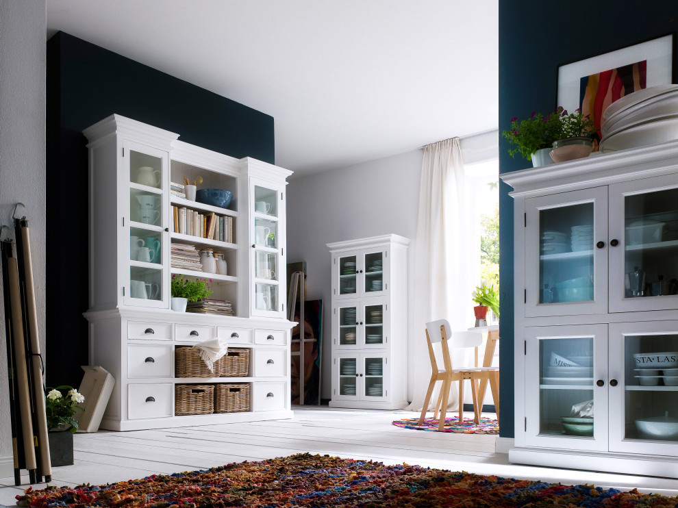 Halifax Library Hutch With basket set   Contemporary   Bookcases   by Nova Solo Furniture  Houzz