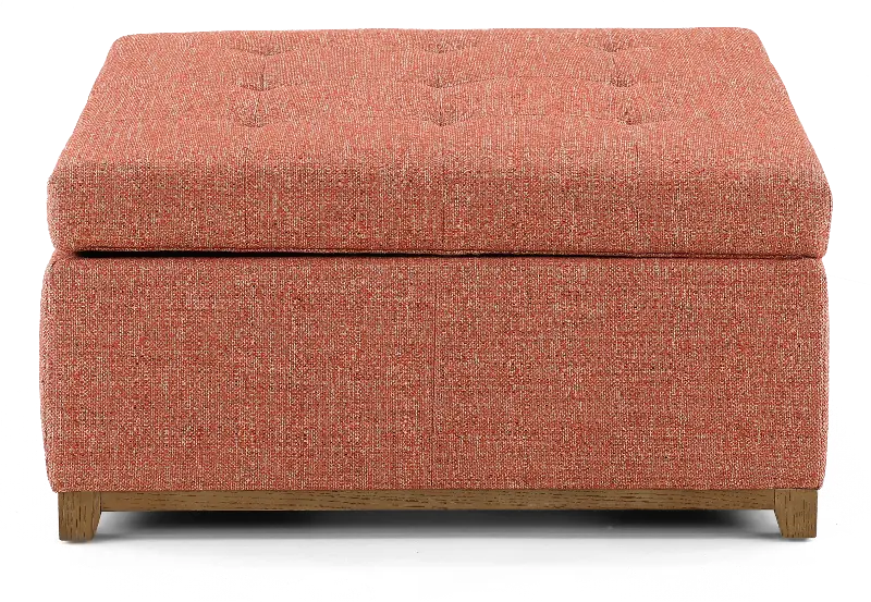 Westport Spice Orange Storage Ottoman