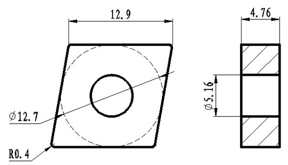 ABS Import Tools CNMG 643 TiN C 5 CARBIDE INSERT (...