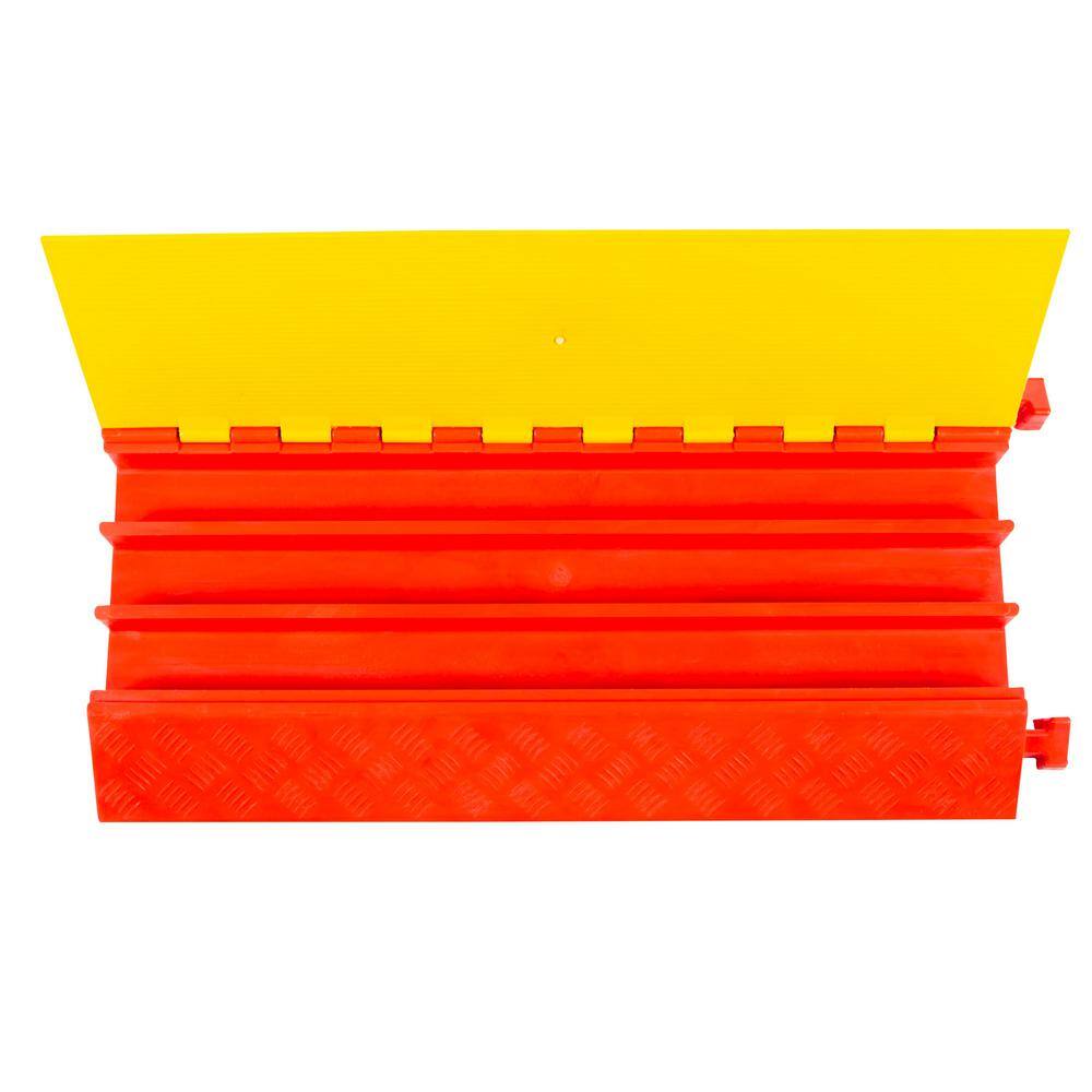 Guardian 3-Channel Polyurethane Cable Protector Ramp for 1.375 in. Dia Cables DH-PCP-4