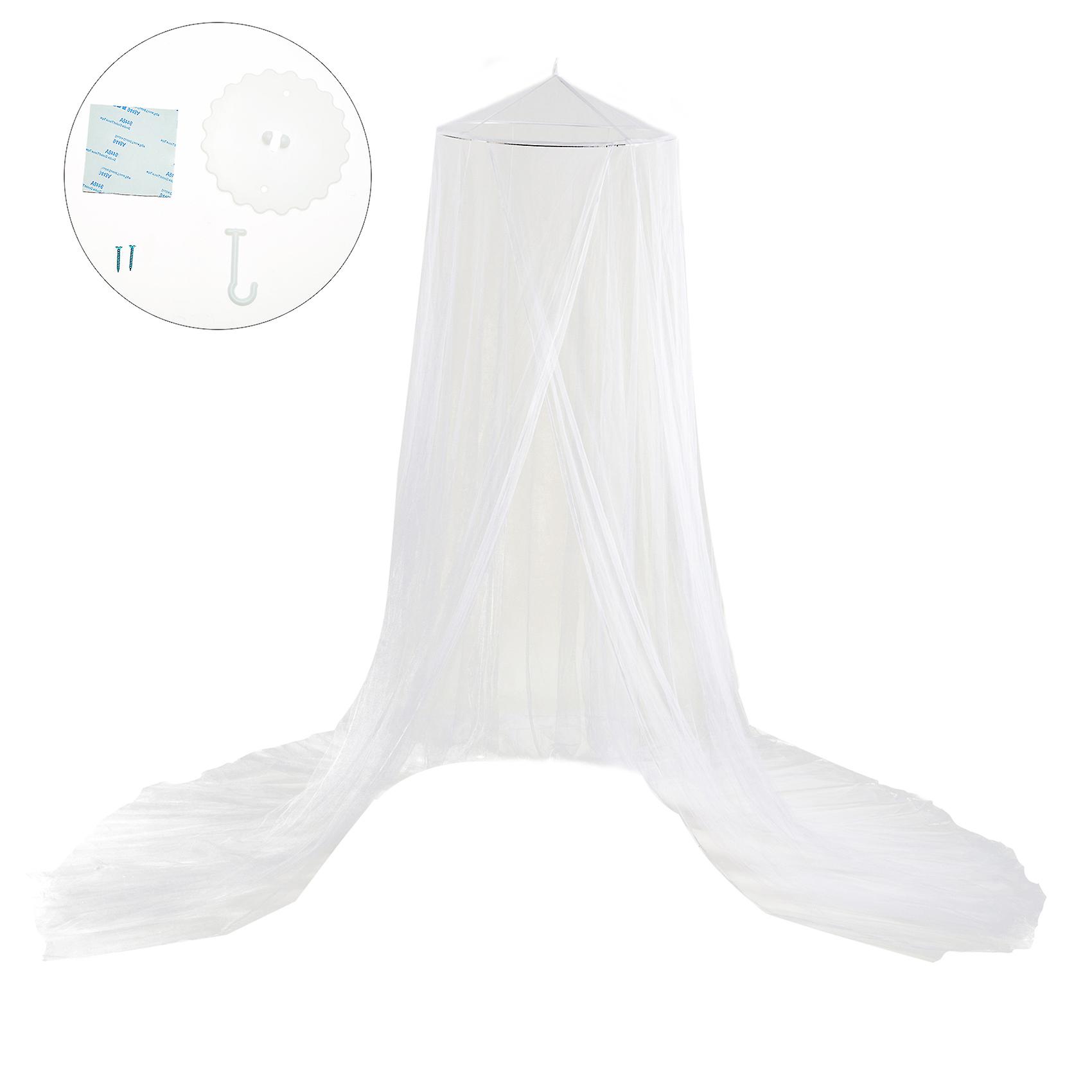 Bed Canopy， Hook， Adhesive Tape，2 Pcs Screw