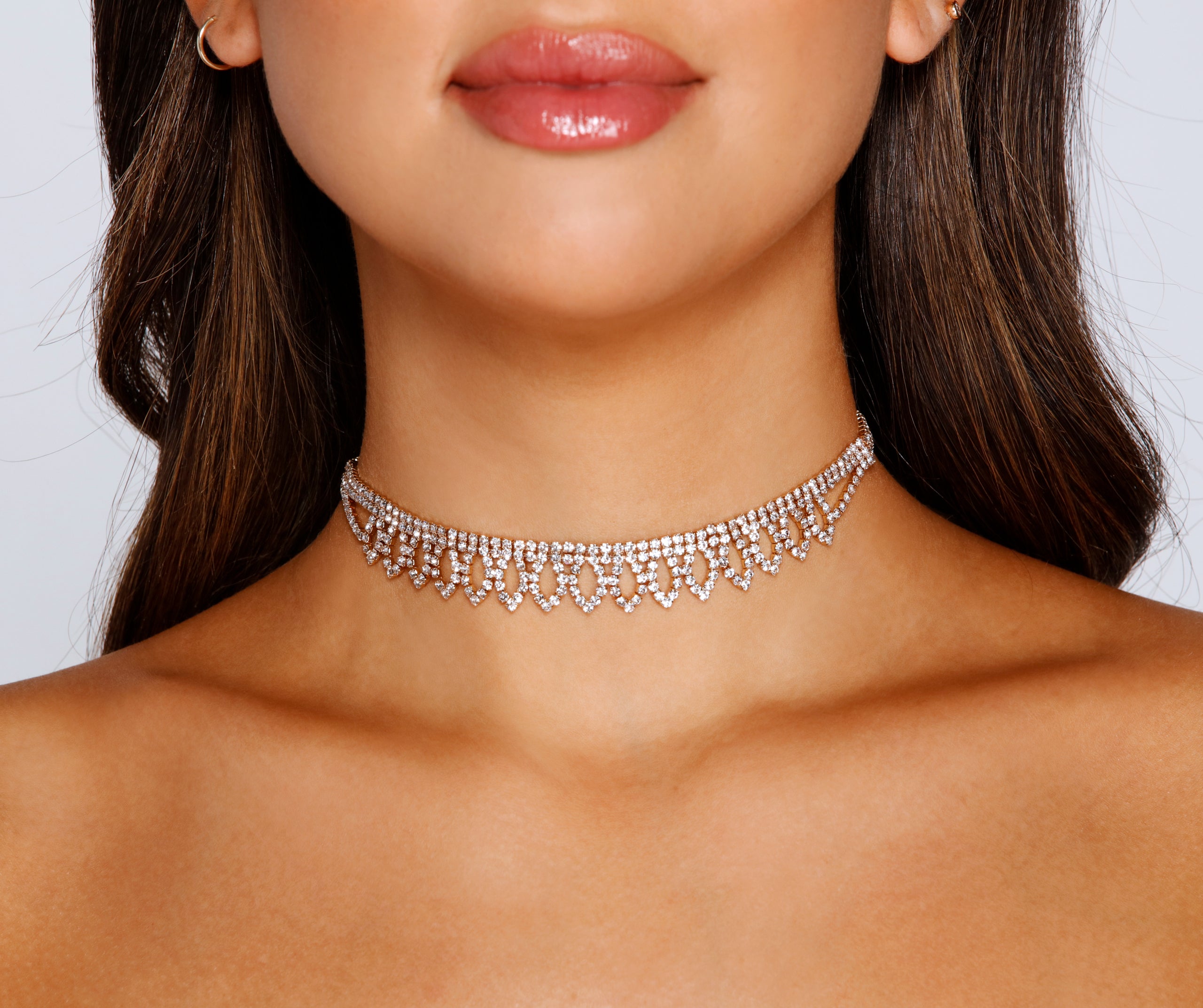 Luxe Trends Rhinestone Choker