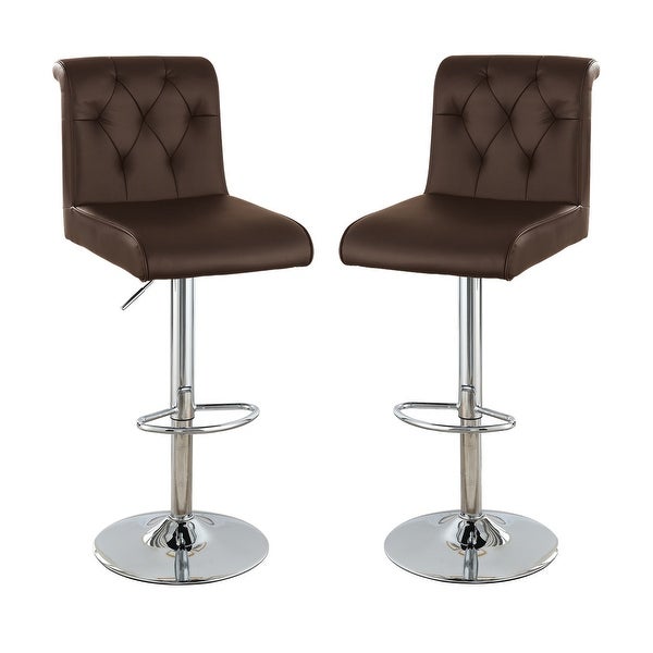 Poundex Adjustable Height and Swivel Barstool - 38