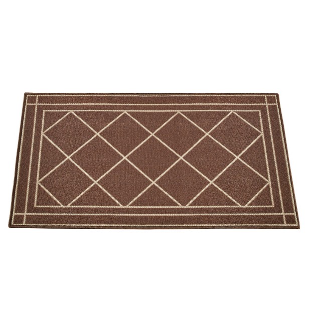 Collections Etc Rope Diamond Rug