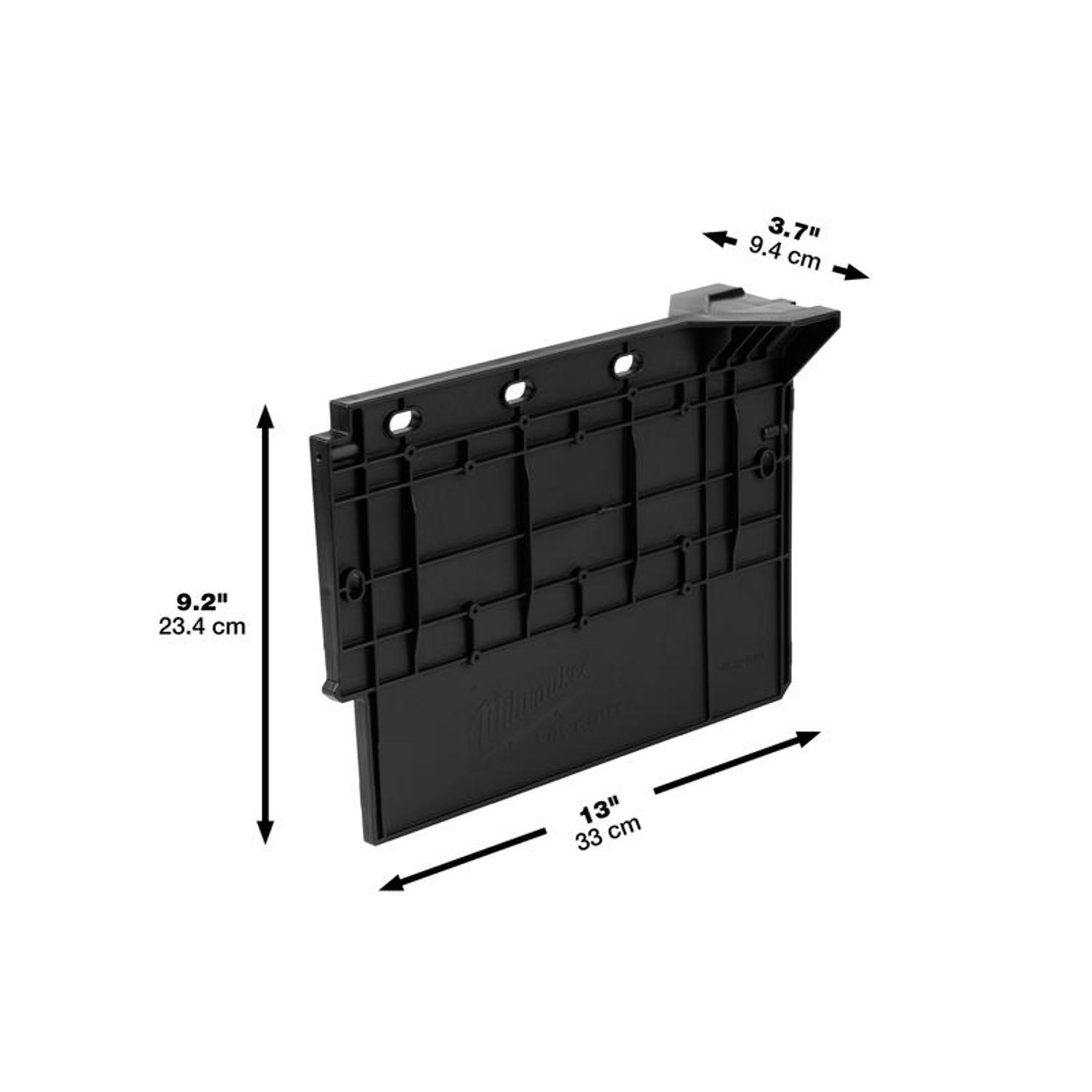 MW Packout 3.7 in. W X 9.2 in. H Crate Divider Impact-Resistant Poly Black