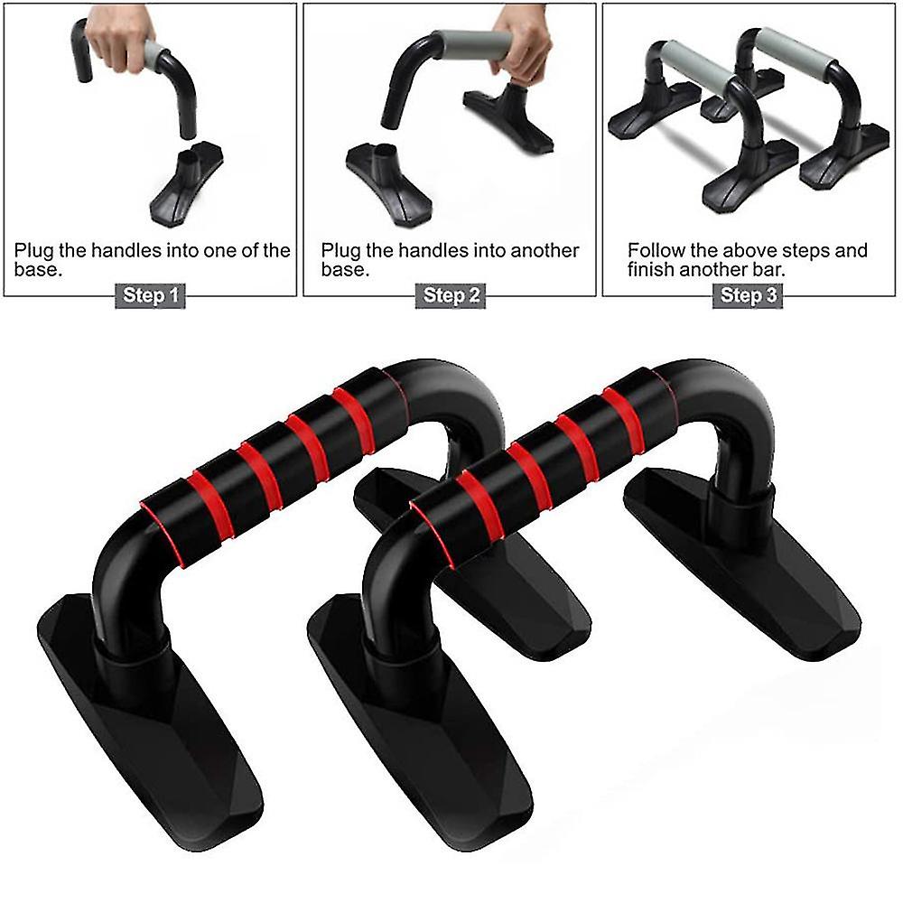 Push Up Bars Strength Training - Ergonomic Workout Stands Push-up